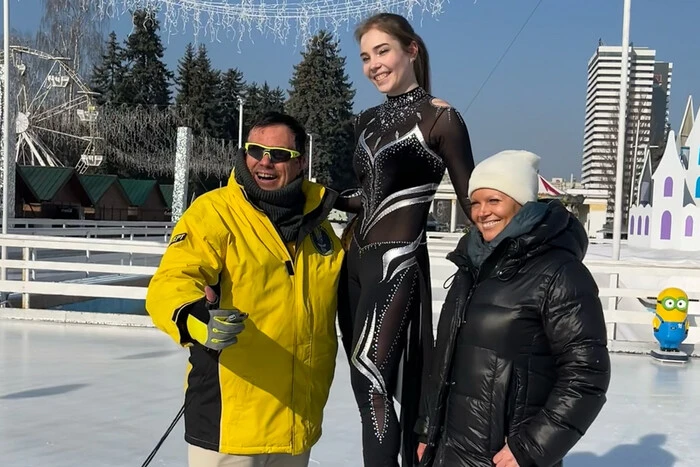 Die ukrainische Eiskunstläuferin aus Charkiw hat es ins Guinness-Buch der Rekorde geschafft
