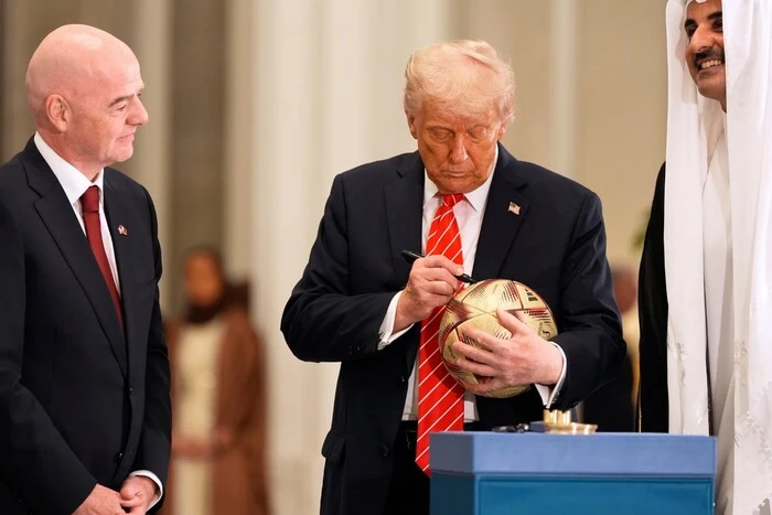 UEFA criticized FIFA president for participating in Trump's tour