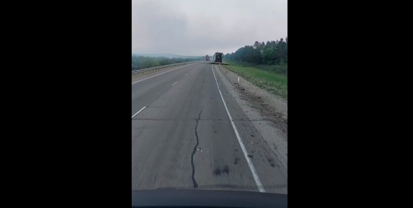 Ein Lkw mit ukrainischen Drohnen erreichte das Ziel nicht: Die Explosion wurde gefilmt